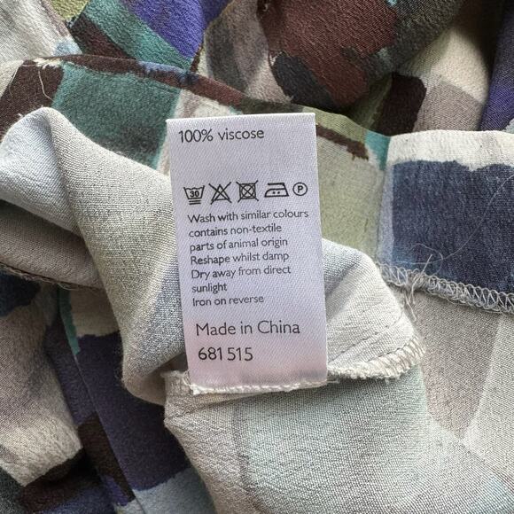 KIN by JOHN LEWIS Parachute 3/4 Sleeve Colorblock Blouse - Picture 6 of 6